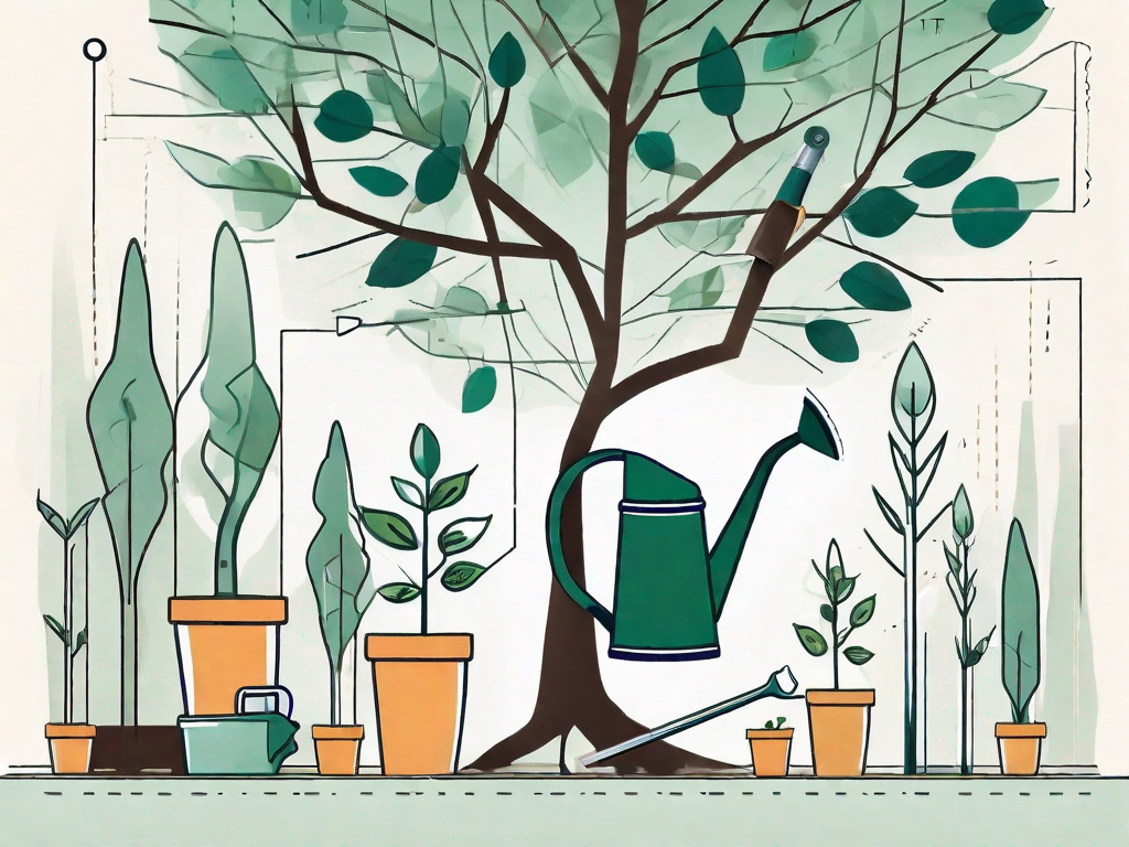 A sapling growing into a strong tree